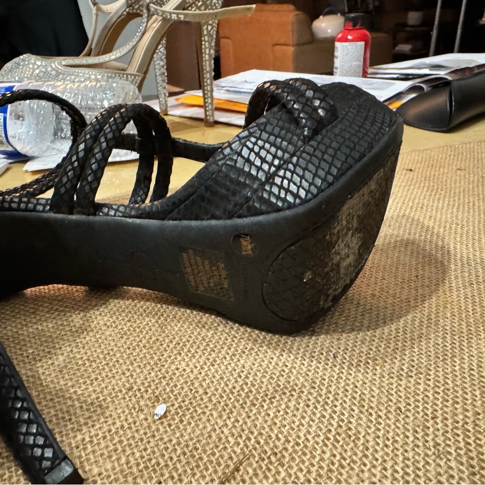 Jessica Simpson Black High Stiletto Heels - Picture 6 of 8